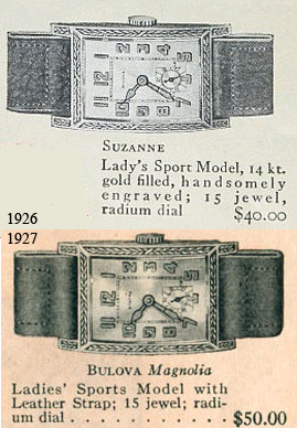 1926 Bulova Suzanne and the 1927 Bulova Magnolia