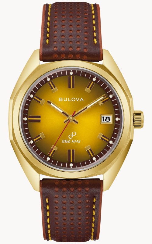 Bulova Jet Star Leather Strap Classic Dress Classic Men's Watch - 97B214