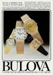 1978 Bulova Classic watch advert