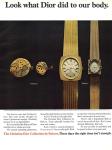 1970 Bulova Christian Dior watch dvert