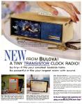 1963 Vintage Bulova Clock Radio Ad