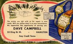 1949 Vintage Bulova Ad