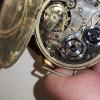 Inside of watch with writing