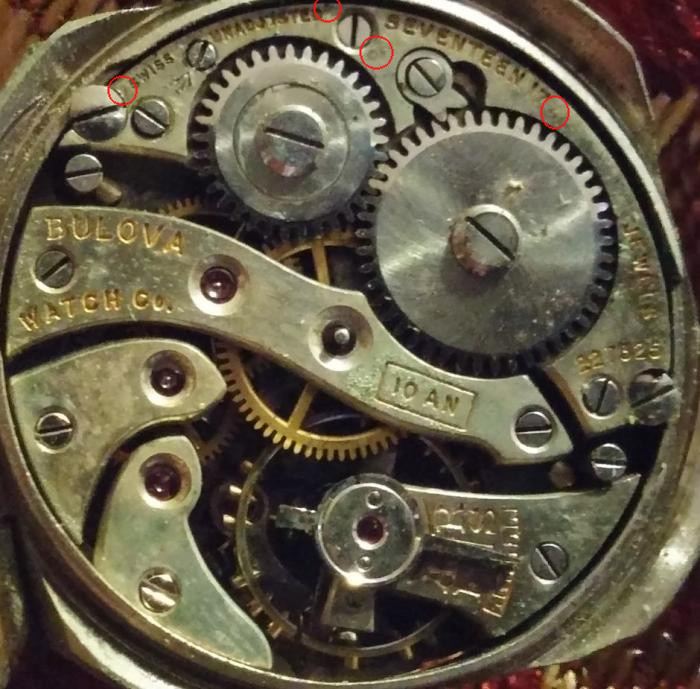 1927 Bulova Lone Eagle movement