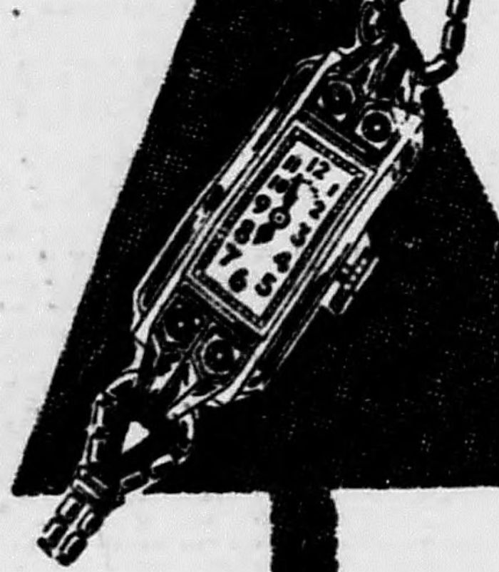 4 diamond baguette watch 1932