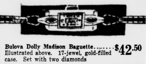 1932 Bulova Dolly Madison