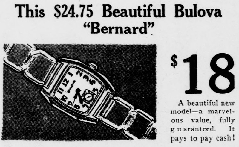 1933 Bulova Bernard