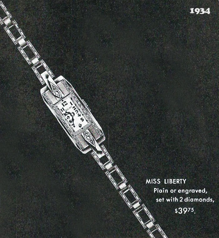 1934 Bulova Miss Liberty