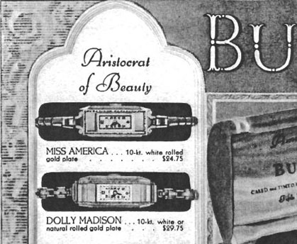 1935 Bulova Doly Madison