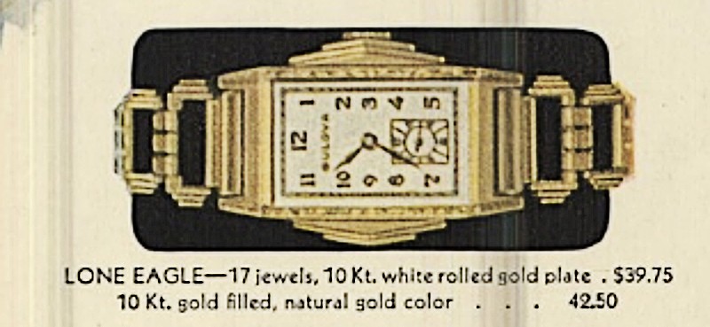 1936/37 Bulova Lone Eagle advert