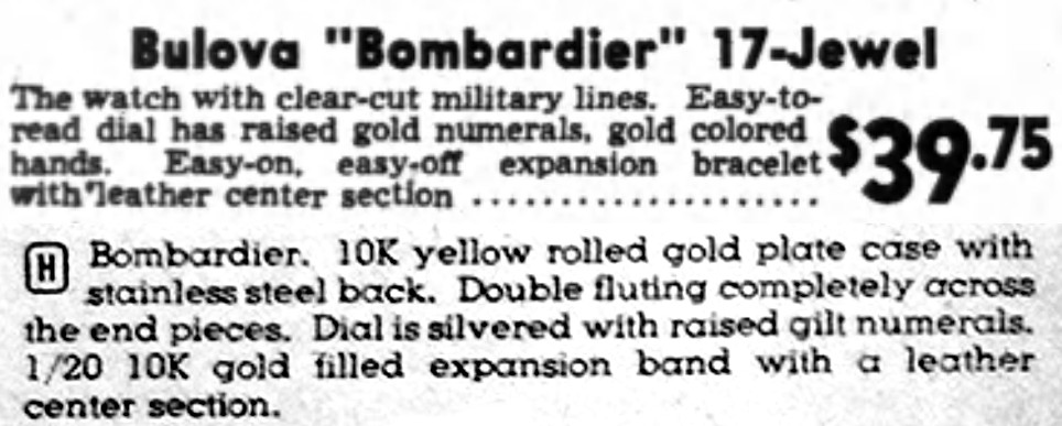 1944 Bulova Bombardier