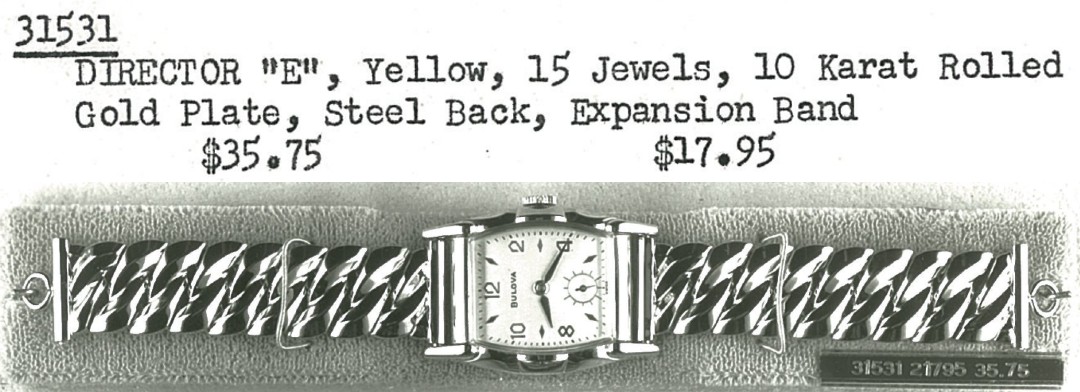 1953-54 Bulova Director "E"