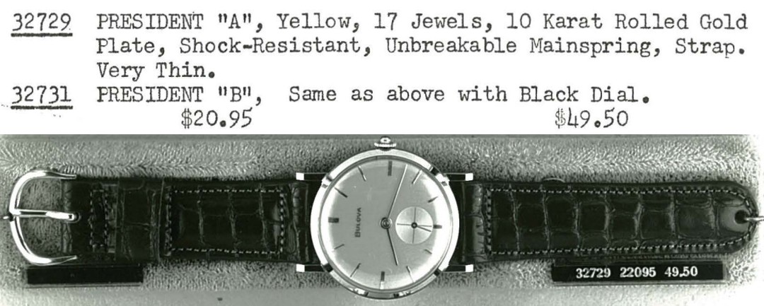 1955-56 Bulova President "A" & "B"