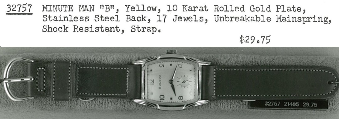 Bulova Minute Man "B"