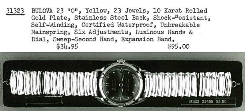 1956 Bulova 23 "O"