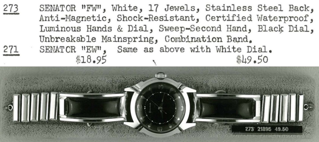 1955 Bulova Senator "FW"