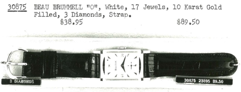 1957 Bulova Beau Brummel "O"