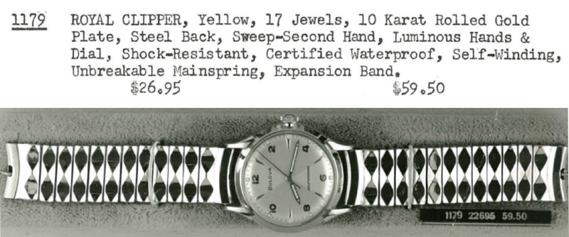 1958 Bulova Royal Clipper