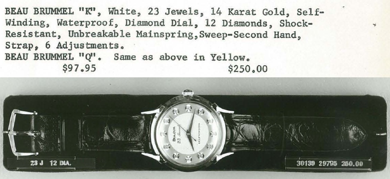 1959 Bulova Beau Brummel "Q"