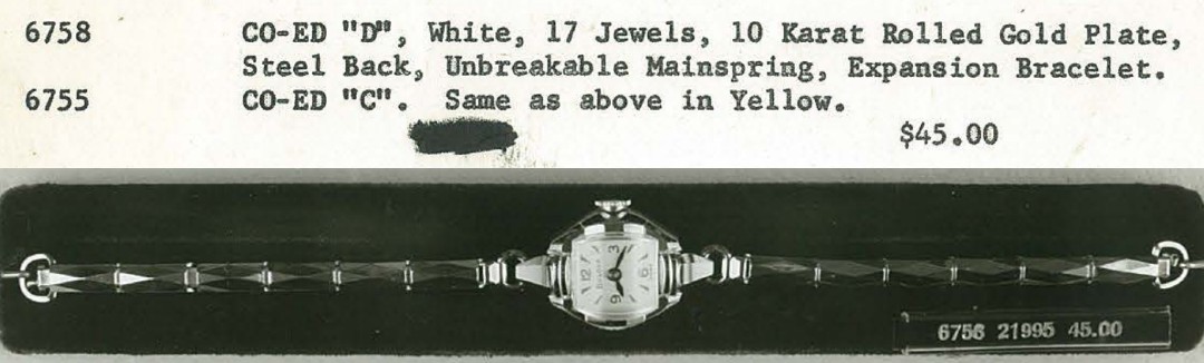 1959 Bulova Co-Ed "D"