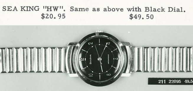 1959 Bulova Sea King "HW"