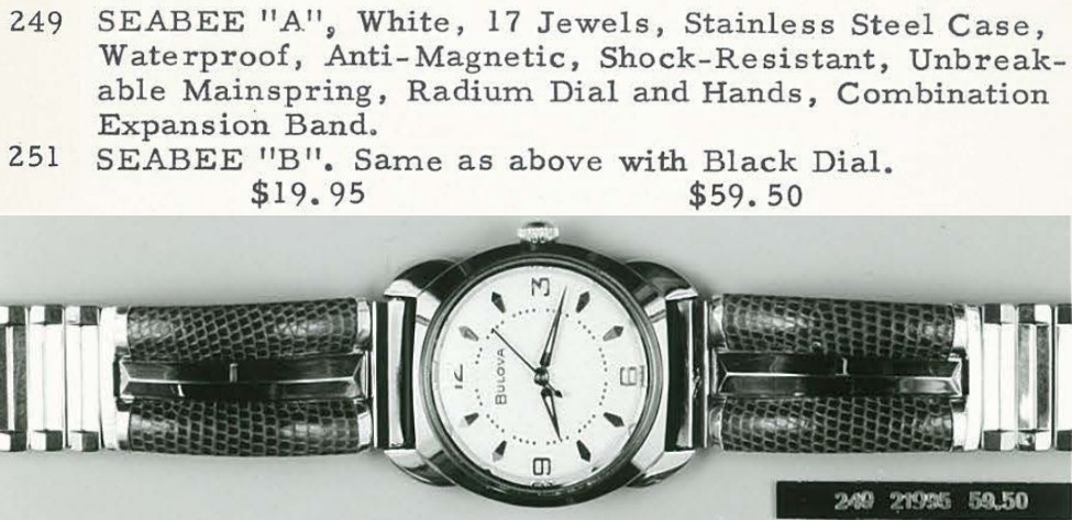 1959 Bulova SeaBee "A" & "B"