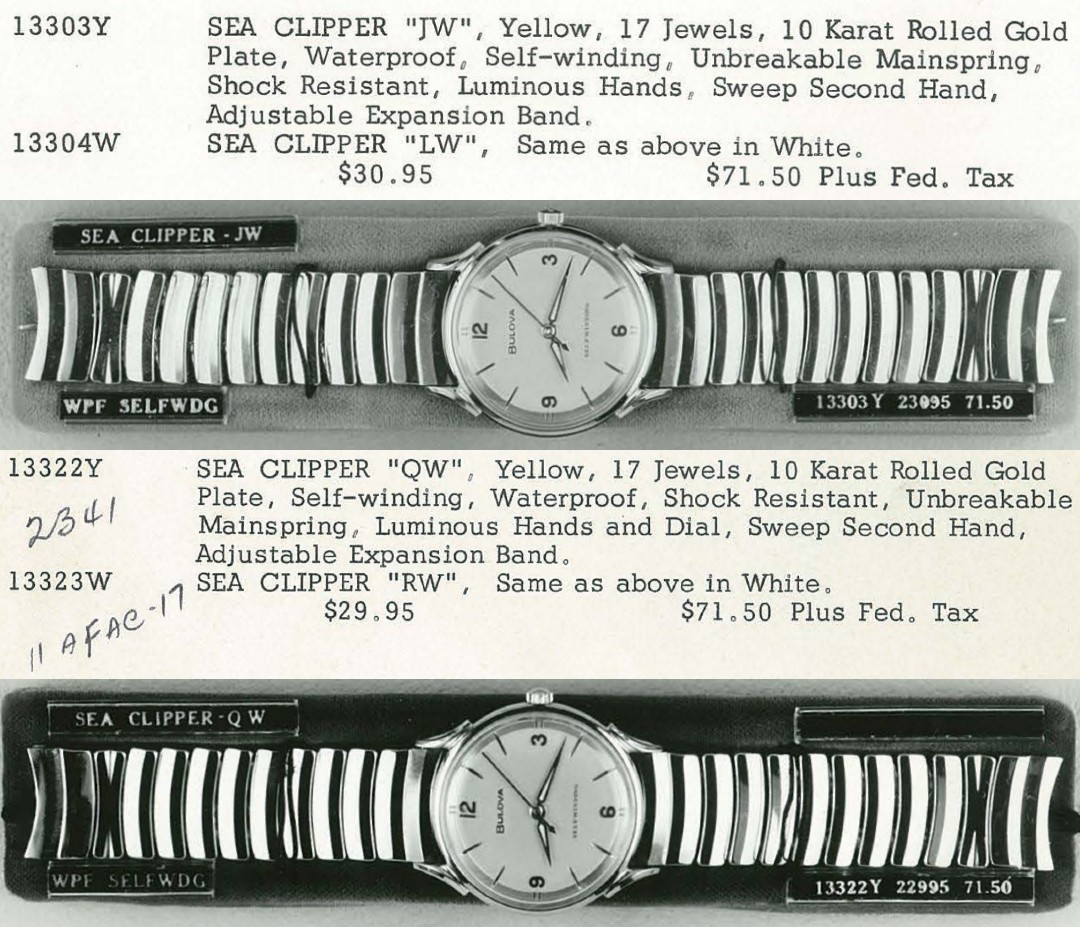 1961v1962 Bulova Sea Clipper