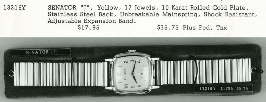 1962 Bulova Senator "J"