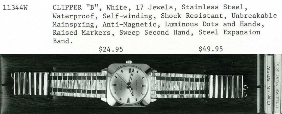 1966 Bulova Clipper "B"