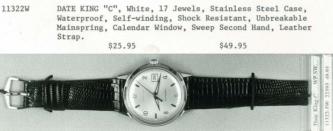 1966 Bulova Date King "C"