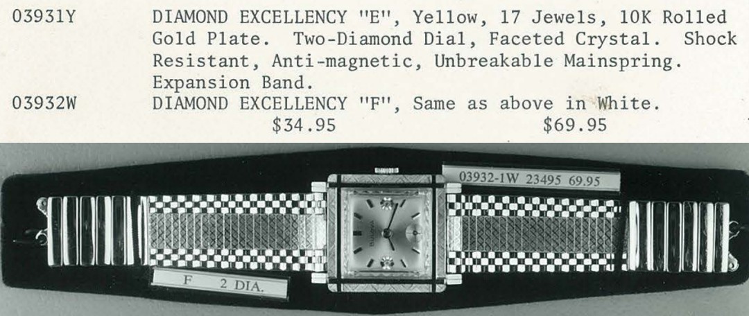 1967 Bulova Diamond Excellency "F"