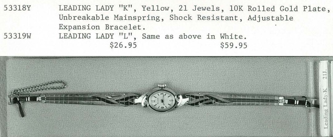 Bulova Leading Lady "K" & "L"