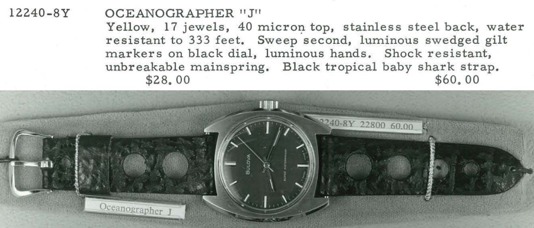 1968-69 Bulova Oceanographer "J"