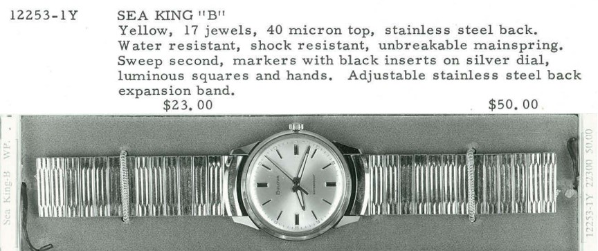 1968-69 Bulova Sea King "B"