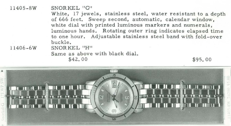 1968/69 Bulova Snorkel "G" & "H"