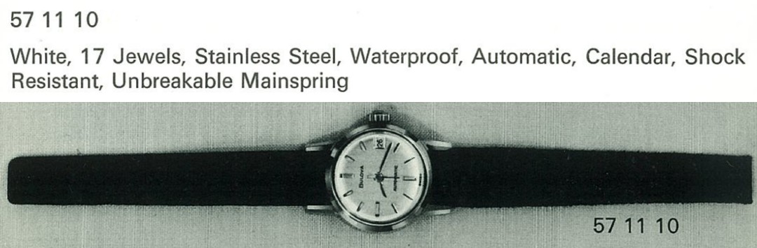 1969 Bulova International Model #57 11 10