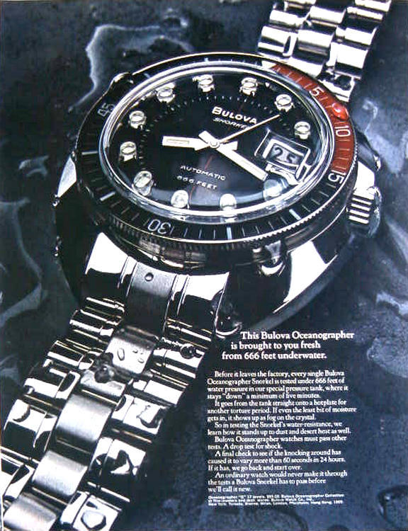 1969 Bulova Oceanographer advert