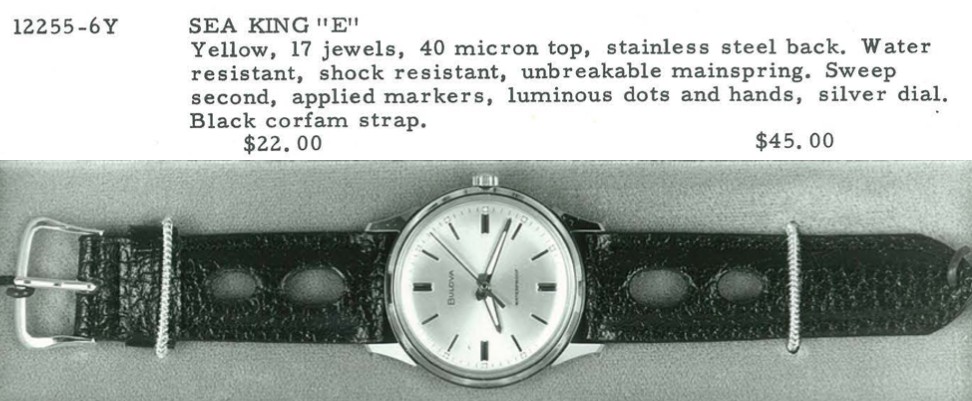 1970 Bulova Sea King "E"