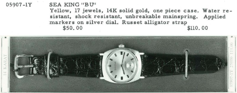 1970 Bulova Sky King "BU"