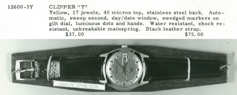 1971 Bulova Clipper "Y"