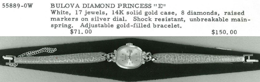 1971 Bulova Diamond Princess"E"