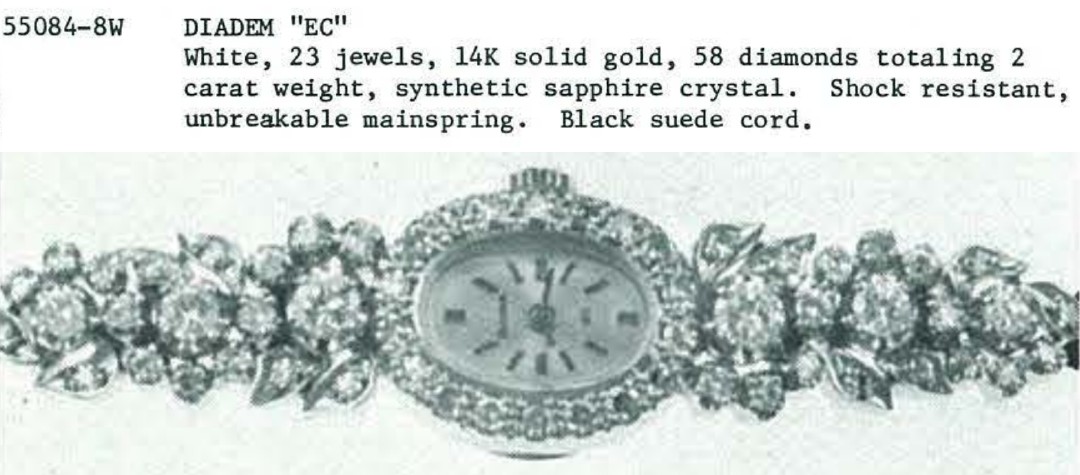 1974 Bulova Diadem "EC"
