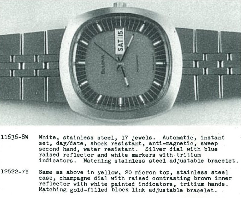 1974 Bulova Model 11636-8W