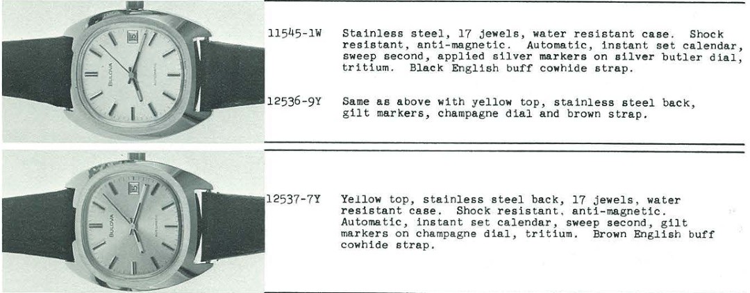1975 Bulova calendar automatics