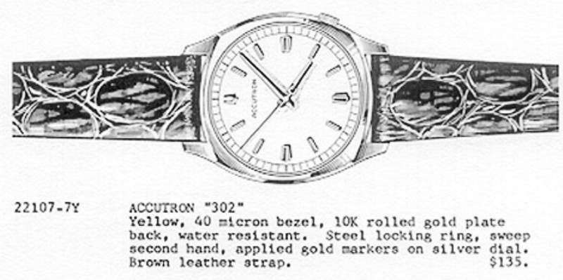 1972 Bulova Accutron "302"