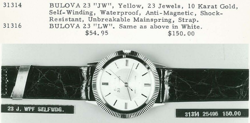 1959 Bulova 23 "JW"