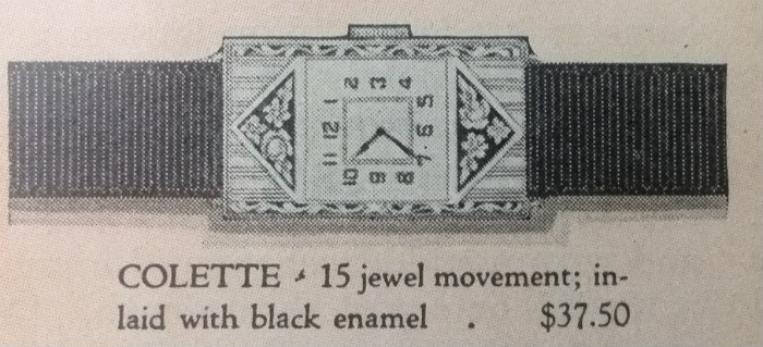 Bulova Colette watch 15 December 1928