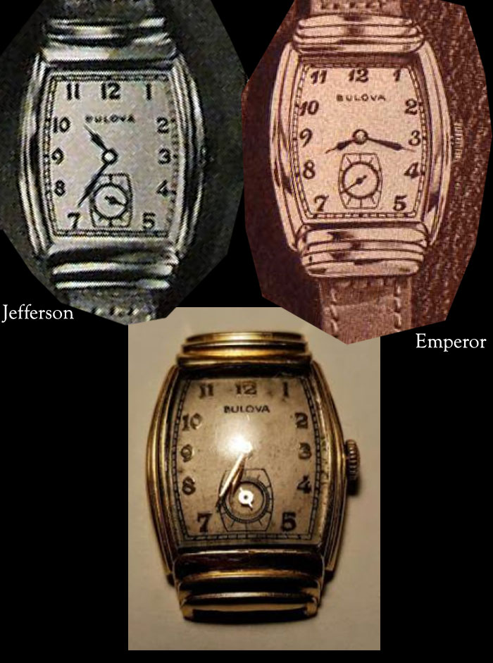 1942 Bulova Jefferson and Emperor watch