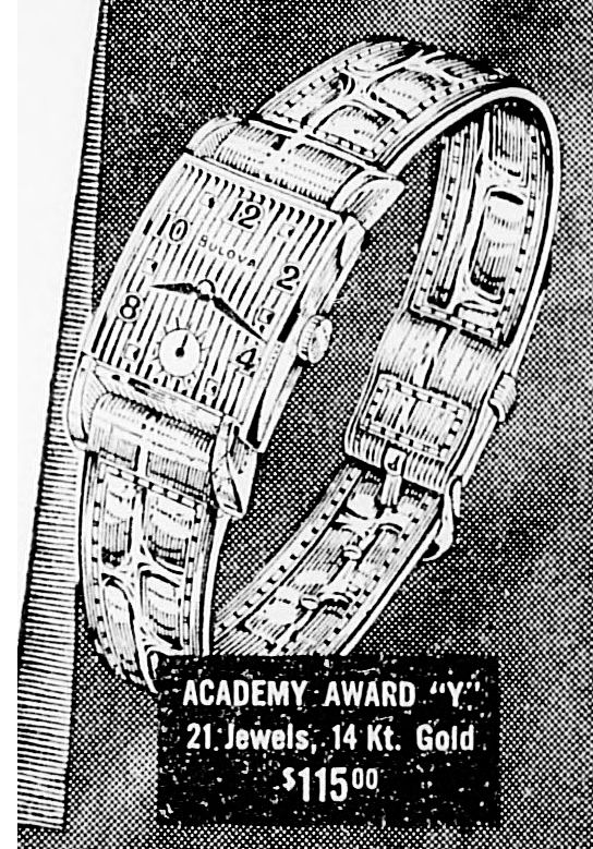 1950 Bulova Academy Award "Y" (ribbed dial version)