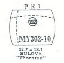 Bulova Thornton crystal